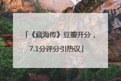 《藏海传》豆瓣开分，7.1分评分引热议
