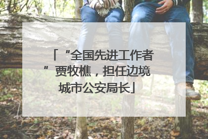 “全国先进工作者”贾牧樵，担任边境城市公安局长