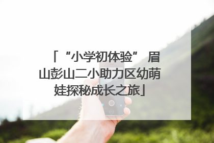 “小学初体验” 眉山彭山二小助力区幼萌娃探秘成长之旅