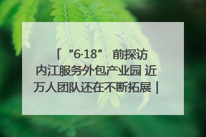 “6·18” 前探访内江服务外包产业园 近万人团队还在不断拓展｜内江东兴“红”在哪⑤