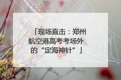 现场直击：郑州航空港高考考场外的“定海神针”