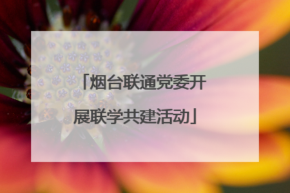 烟台联通党委开展联学共建活动