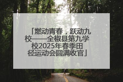 燃动青春，跃动九校——全椒县第九学校2025年春季田径运动会圆满收官