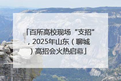 百所高校现场“支招”，2025年山东（聊城）高招会火热启幕