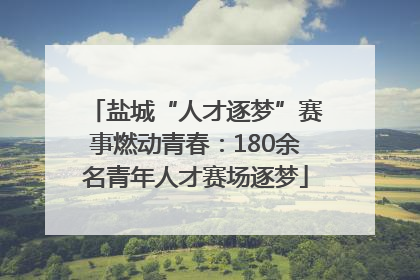 盐城“人才逐梦”赛事燃动青春：180余名青年人才赛场逐梦