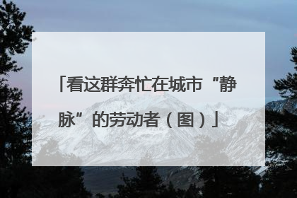 看这群奔忙在城市“静脉”的劳动者（图）