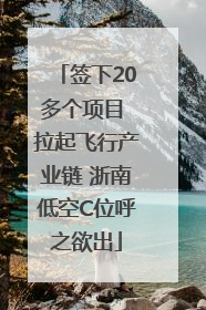 签下20多个项目 拉起飞行产业链 浙南低空C位呼之欲出