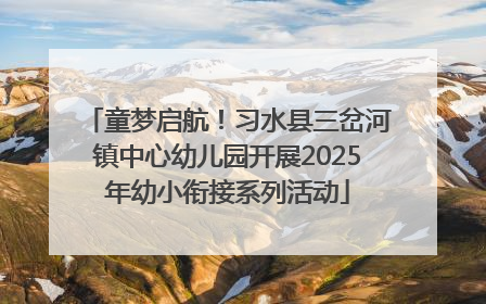 童梦启航！习水县三岔河镇中心幼儿园开展2025年幼小衔接系列活动