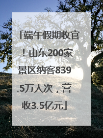 端午假期收官！山东200家景区纳客839.5万人次，营收3.5亿元
