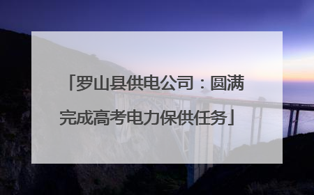 罗山县供电公司：圆满完成高考电力保供任务