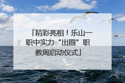 精彩亮相！乐山一职中实力“出圈”职教周启动仪式