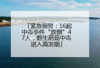 紧急预警：16起中毒事件“放倒”47人，野生蘑菇中毒进入高发期