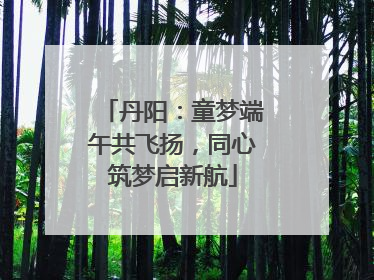 丹阳：童梦端午共飞扬，同心筑梦启新航