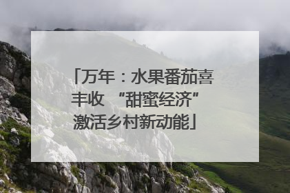 万年：水果番茄喜丰收 “甜蜜经济”激活乡村新动能