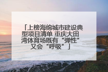 上榜海绵城市建设典型项目清单 重庆大田湾体育场既有“弹性”又会“呼吸”
