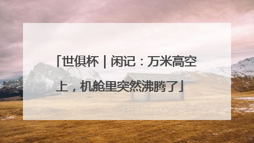 世俱杯｜闲记：万米高空上，机舱里突然沸腾了