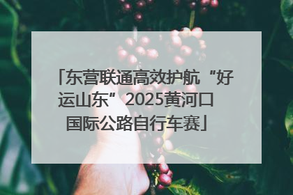东营联通高效护航“好运山东”2025黄河口国际公路自行车赛