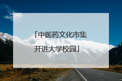 中医药文化市集开进大学校园