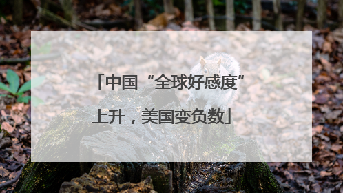 中国“全球好感度”上升，美国变负数