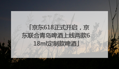 京东618正式开启，京东联合青岛啤酒上线两款618ml定制款啤酒