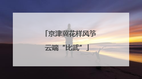 京津冀花样风筝云端“比武”
