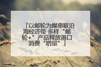 以邮轮为媒串联沿海经济带 多样“邮轮+”产品释放港口消费“增量”