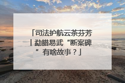 司法护航云茶芬芳丨勐腊易武“断案碑”有啥故事？