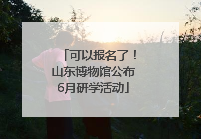 可以报名了！山东博物馆公布6月研学活动