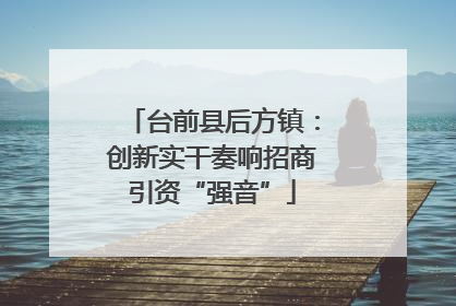 台前县后方镇：创新实干奏响招商引资“强音”