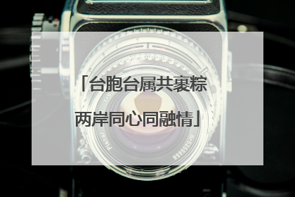 台胞台属共裹粽 两岸同心同融情