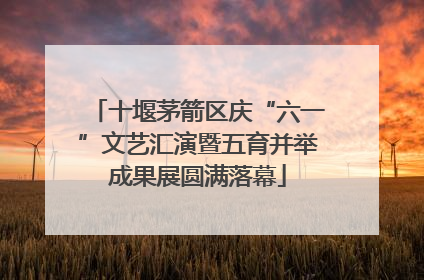 十堰茅箭区庆“六一”文艺汇演暨五育并举成果展圆满落幕
