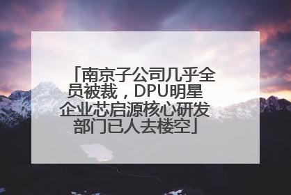 南京子公司几乎全员被裁，DPU明星企业芯启源核心研发部门已人去楼空