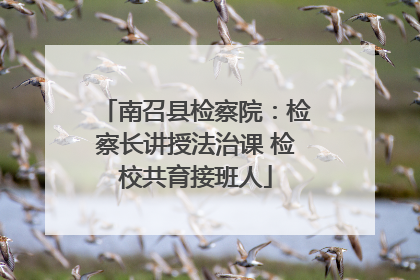 南召县检察院：检察长讲授法治课 检校共育接班人