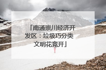 南通崇川经济开发区：垃圾巧分类 文明花竞开
