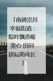 南通崇川幸福街道：粽叶飘香暖童心 田间耕耘助成长