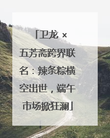 卫龙 × 五芳斋跨界联名：辣条粽横空出世，端午市场掀狂澜