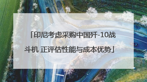 印尼考虑采购中国歼-10战斗机 正评估性能与成本优势