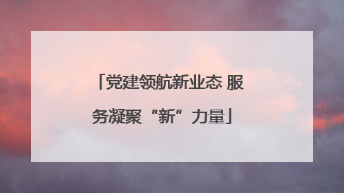 党建领航新业态 服务凝聚“新”力量