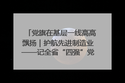 党旗在基层一线高高飘扬｜护航先进制造业——记全省“四强”党支部、省工业和信息化厅装备工业处党支部