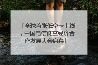 全球首张低空卡上线，中国电信低空经济合作发展大会启幕