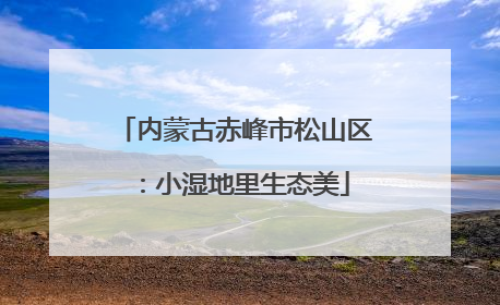 内蒙古赤峰市松山区：小湿地里生态美