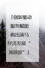 创新驱动 服务赋能 跑出演马经济发展“加速度”