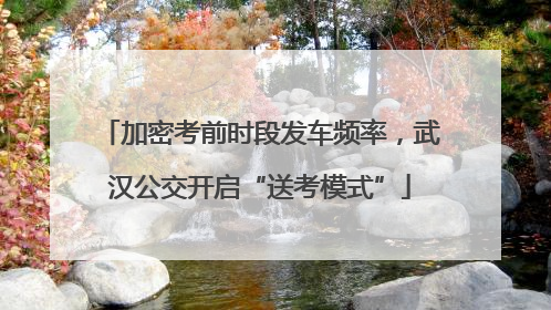 加密考前时段发车频率，武汉公交开启“送考模式”
