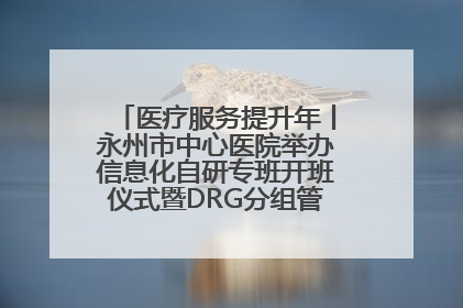 医疗服务提升年丨永州市中心医院举办信息化自研专班开班仪式暨DRG分组管理系统上线培训会