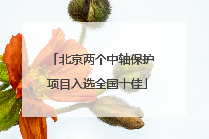 北京两个中轴保护项目入选全国十佳