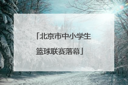 北京市中小学生篮球联赛落幕