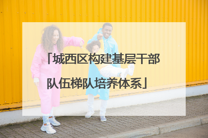 城西区构建基层干部队伍梯队培养体系
