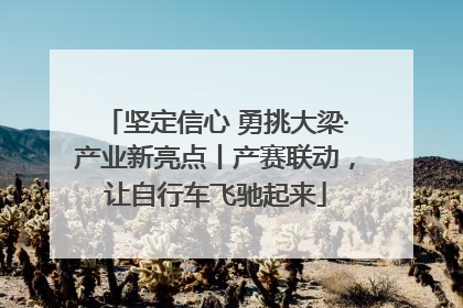 坚定信心 勇挑大梁·产业新亮点丨产赛联动，让自行车飞驰起来
