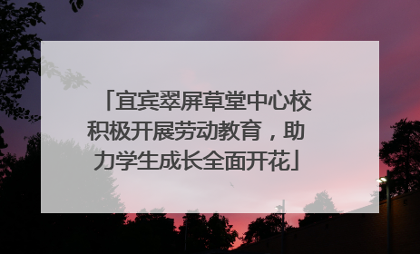 宜宾翠屏草堂中心校积极开展劳动教育，助力学生成长全面开花
