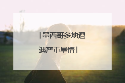 墨西哥多地遭遇严重旱情
